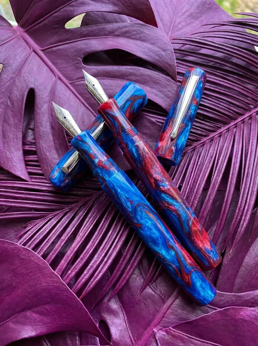 Vibrant Resin Collection — hand-poured acrylic resin pens